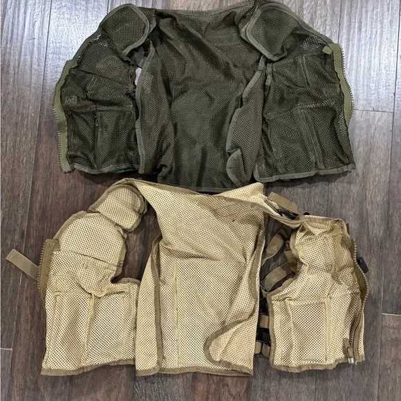 Camouflage and Tan Tactical Vests Cos Play Youth - Picture 4 of 5